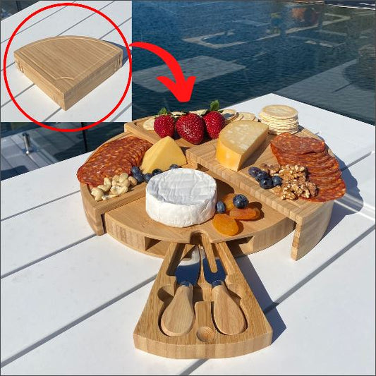 4 x Cheese/Charcuterie Board with Knife Set